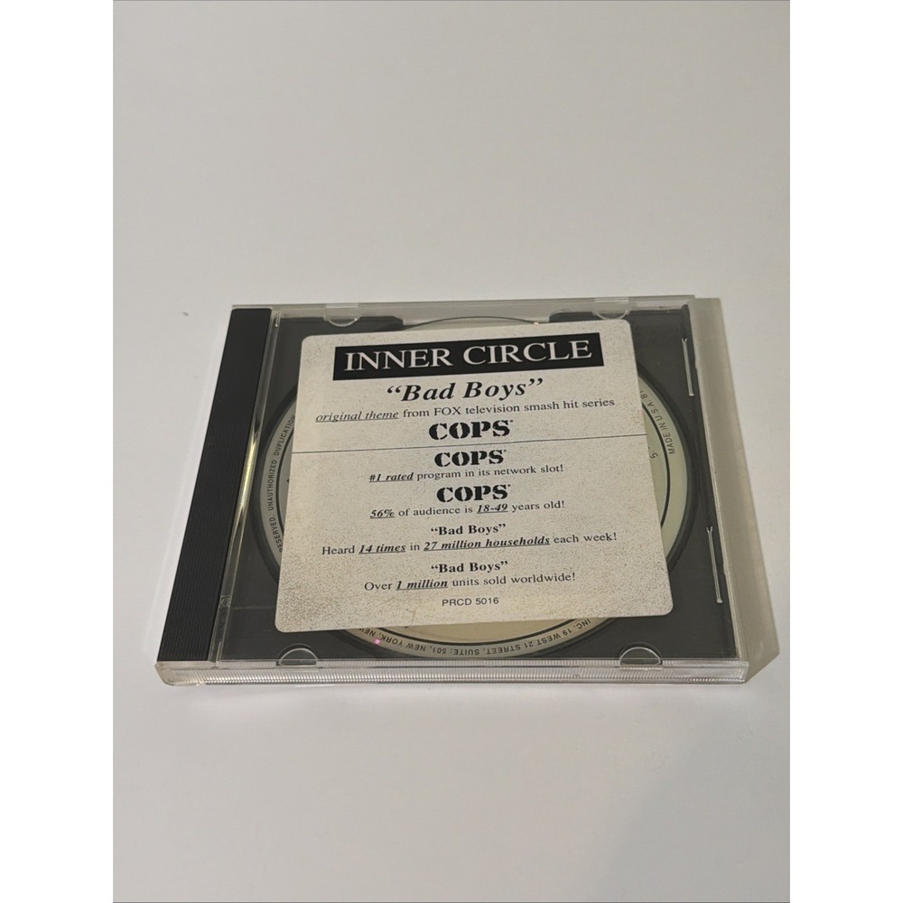 Inner Circle - Bad Boys (Theme From Cops)‎ - 1993 - PRCD 5016 - Used promo copy